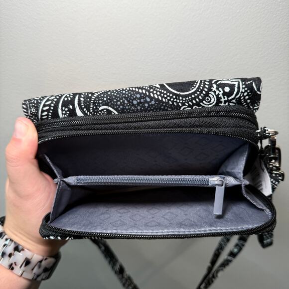Vera Bradley Stellar Paisley Print RFID 3 In One Crossbody Bag Purse - Picture 9 of 9